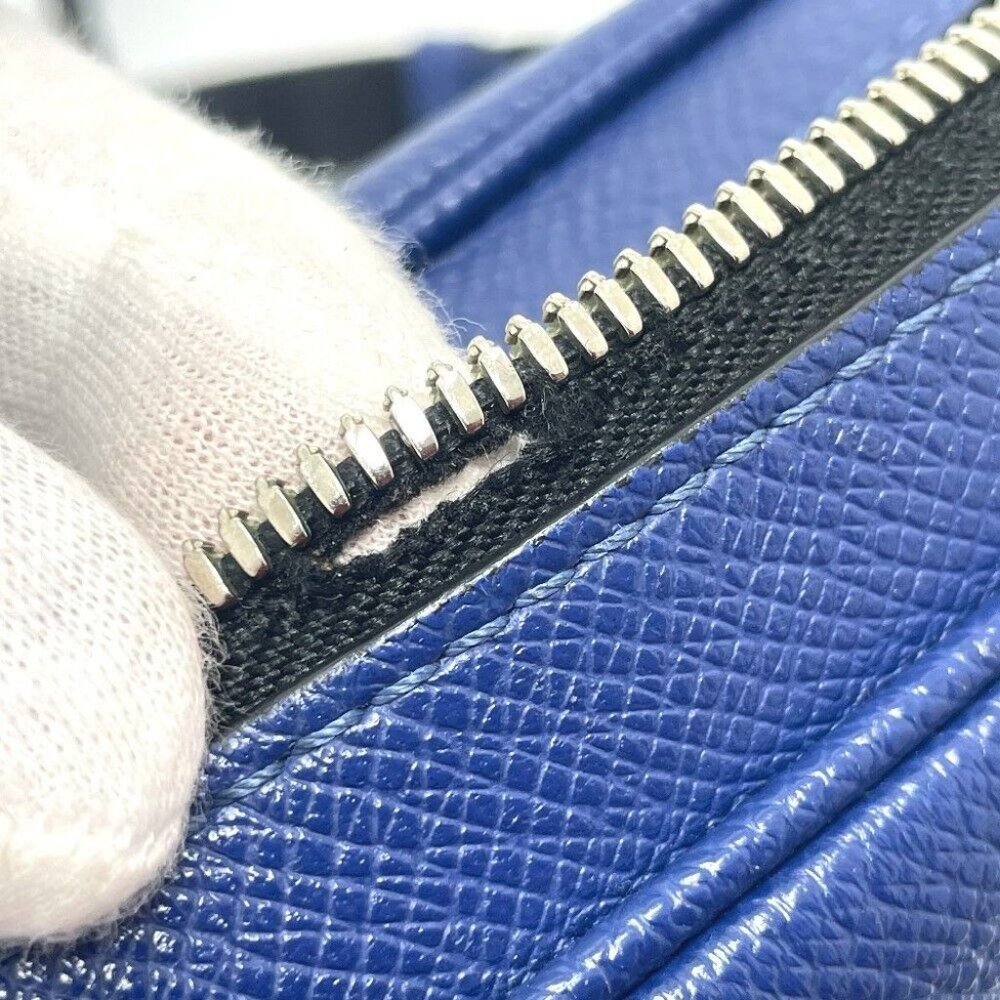 LOUIS VUITTON M33437 Taiga Outdoors Messenger Shoulder Bag TaigaLeather blue - Picture 11 of 11